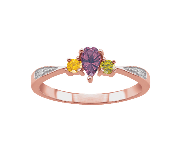 BAGUE FAM.10K BL. 3 PIERRES SYNTHÉTIQUES - PG 20387R - PERSONALIZED GEM BAGUE FAM.10K BL. 3 PIERRES SYNTHÉTIQUES - PG 20387R - PERSONALIZED GEM