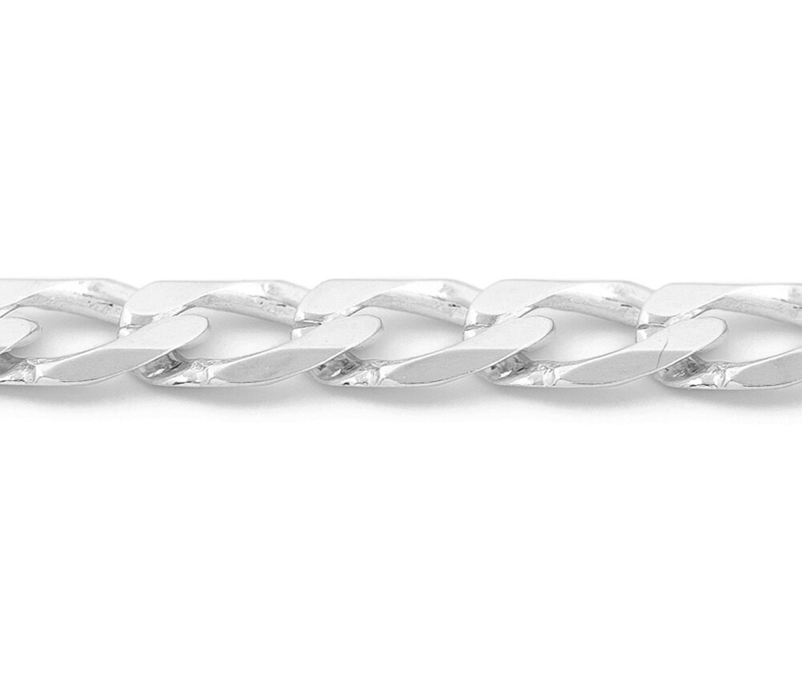 CHAINE EN OR 10K À MAILLE GOURMETTE BISAUTÉE - SY ORO17W - BIJOUX D'IMPORTATION CHAINE EN OR 10K À MAILLE GOURMETTE BISAUTÉE - SY ORO17W - BIJOUX D'IMPORTATION