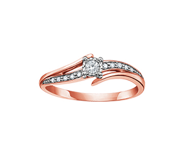 BAGUE EN OR 10K SERTIE DE DIAMANTS - CR DD2611R - BIJOUX CANADIEN BAGUE EN OR 10K SERTIE DE DIAMANTS - CR DD2611R - BIJOUX CANADIEN