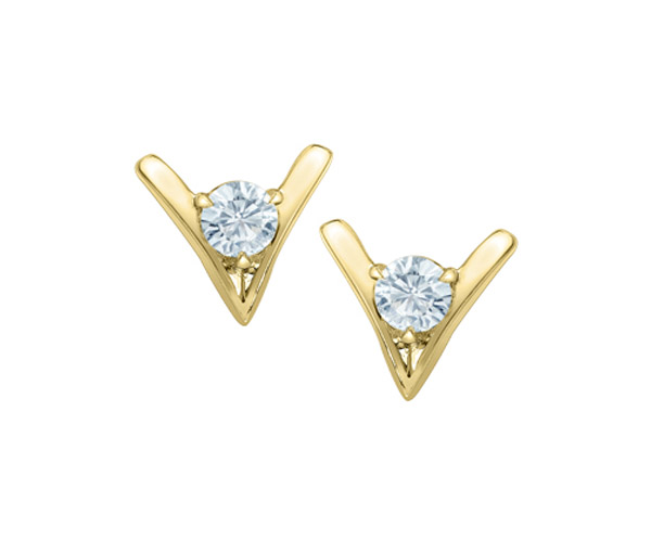 BOUCLES EN OR JAUNE SERTIES DE DIAMANTS DE LABORATOIRE - CR 70019 - BIJOUX CANADIEN BOUCLES EN OR JAUNE SERTIES DE DIAMANTS DE LABORATOIRE - CR 70019 - BIJOUX CANADIEN