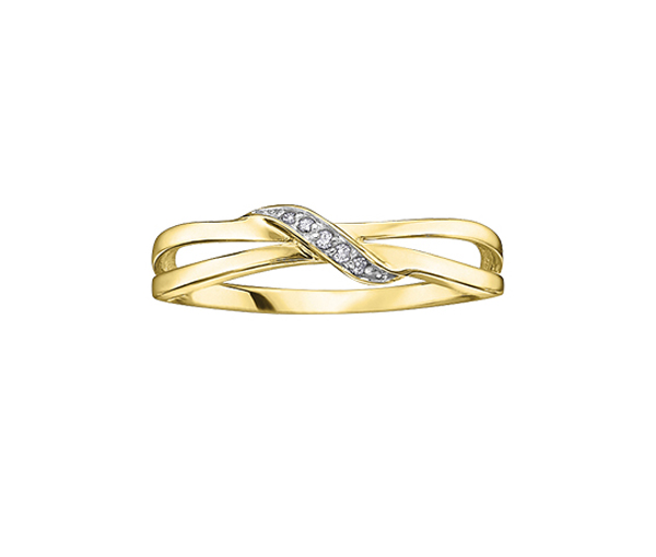 BAGUE EN OR 10K SERTIE DE DIAMANTS - CR DD2253Y - BIJOUX CANADIEN BAGUE EN OR 10K SERTIE DE DIAMANTS - CR DD2253Y - BIJOUX CANADIEN