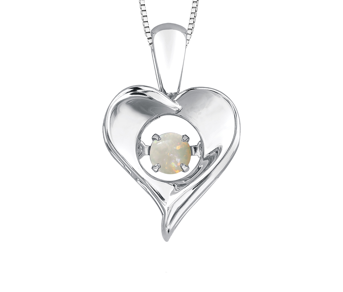PENDENTIF COEUR EN ARGENT SERTI D'UNE PIERRE DE NAISSANCE DANSANTE - CR DX664SOP - BIJOUX CANADIEN PENDENTIF COEUR EN ARGENT SERTI D'UNE PIERRE DE NAISSANCE DANSANTE - CR DX664SOP - BIJOUX CANADIEN