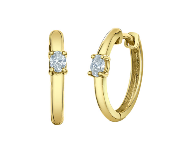 BOUCLES HUGGIES EN OR JAUNE SERTIES DE DIAMANTS DE LABORATOIRE - CR 70047 - BIJOUX CANADIEN BOUCLES HUGGIES EN OR JAUNE SERTIES DE DIAMANTS DE LABORATOIRE - CR 70047 - BIJOUX CANADIEN