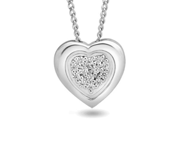 PENDENTIF COEUR À PAVÉ DE DIAMANTS EN OR 10K ET SA CHAINE - SY IC1042 - BIJOUX D'IMPORTATION PENDENTIF COEUR À PAVÉ DE DIAMANTS EN OR 10K ET SA CHAINE - SY IC1042 - BIJOUX D'IMPORTATION
