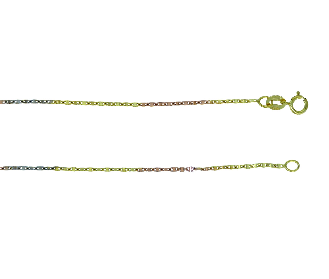 CHAINE 10K PLAQUE OVALE 18'' - S FLP0303T18 - BIJOUX D'IMPORTATION CHAINE 10K PLAQUE OVALE 18'' - S FLP0303T18 - BIJOUX D'IMPORTATION