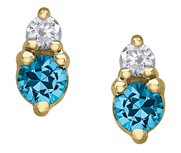 BOUCLES EN OR SERTIES DE DIAMANTS ET DE PIERRES DE NAISSANCES VARIÉES - CR DX951YBT - BIJOUX CANADIEN BOUCLES EN OR SERTIES DE DIAMANTS ET DE PIERRES DE NAISSANCES VARIÉES - CR DX951YBT - BIJOUX CANADIEN