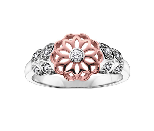 BAGUE EN OR 10K 2 TONS SERTIE DE DIAMANTS - CR DD2143 - BIJOUX CANADIEN BAGUE EN OR 10K 2 TONS SERTIE DE DIAMANTS - CR DD2143 - BIJOUX CANADIEN