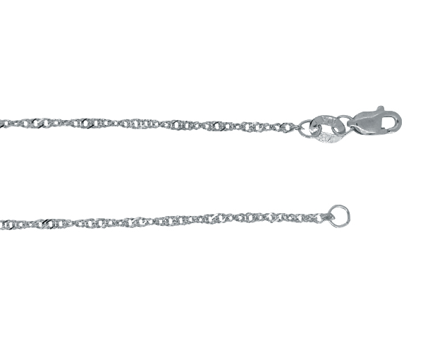 CHAINE À MAILLE SINGAPOUR EN OR - MB SING025W20 - BIJOUX D'IMPORTATION CHAINE À MAILLE SINGAPOUR EN OR - MB SING025W20 - BIJOUX D'IMPORTATION