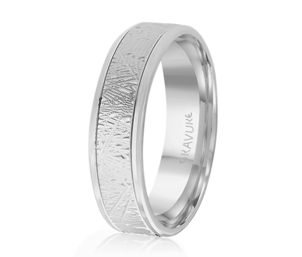 JONC EN OR OU EN PLATINE AVEC MOTIF SCRATCH AU CENTRE - ML GH1571W14 - MALO JONC EN OR OU EN PLATINE AVEC MOTIF SCRATCH AU CENTRE - ML GH1571W14 - MALO