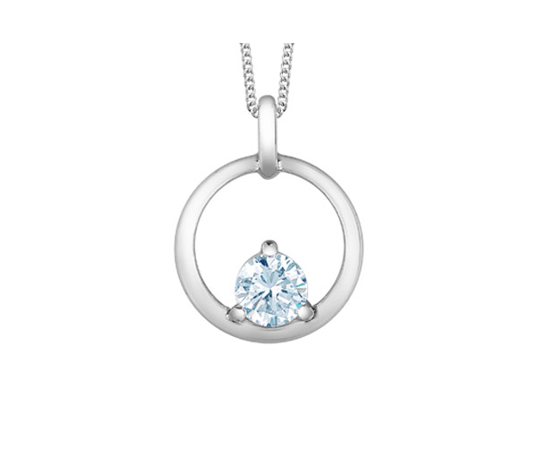 PENDENTIF EN OR BLANC CERCLE AJOURÉ SERTI D'UN DIAMANT DE LABORATOIRE - CR 70014 - BIJOUX CANADIEN PENDENTIF EN OR BLANC CERCLE AJOURÉ SERTI D'UN DIAMANT DE LABORATOIRE - CR 70014 - BIJOUX CANADIEN