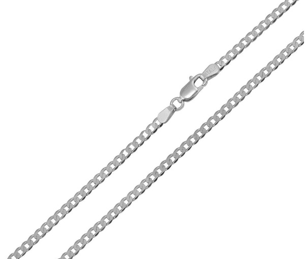 CHAINE EN ARGENT RHODIÉ À MAILLE GOURMETTE - SP CH415/18RH - BIJOUX D'IMPORTATION CHAINE EN ARGENT RHODIÉ À MAILLE GOURMETTE - SP CH415/18RH - BIJOUX D'IMPORTATION