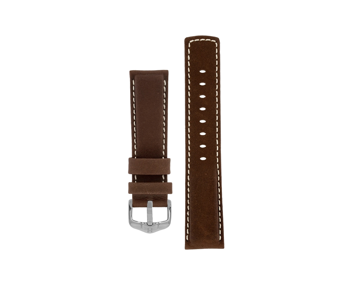 BRAC.M.HIRSCH CUIR VEAU BRUN 100M 18MM L BRAC.M.HIRSCH CUIR VEAU BRUN 100M 18MM L