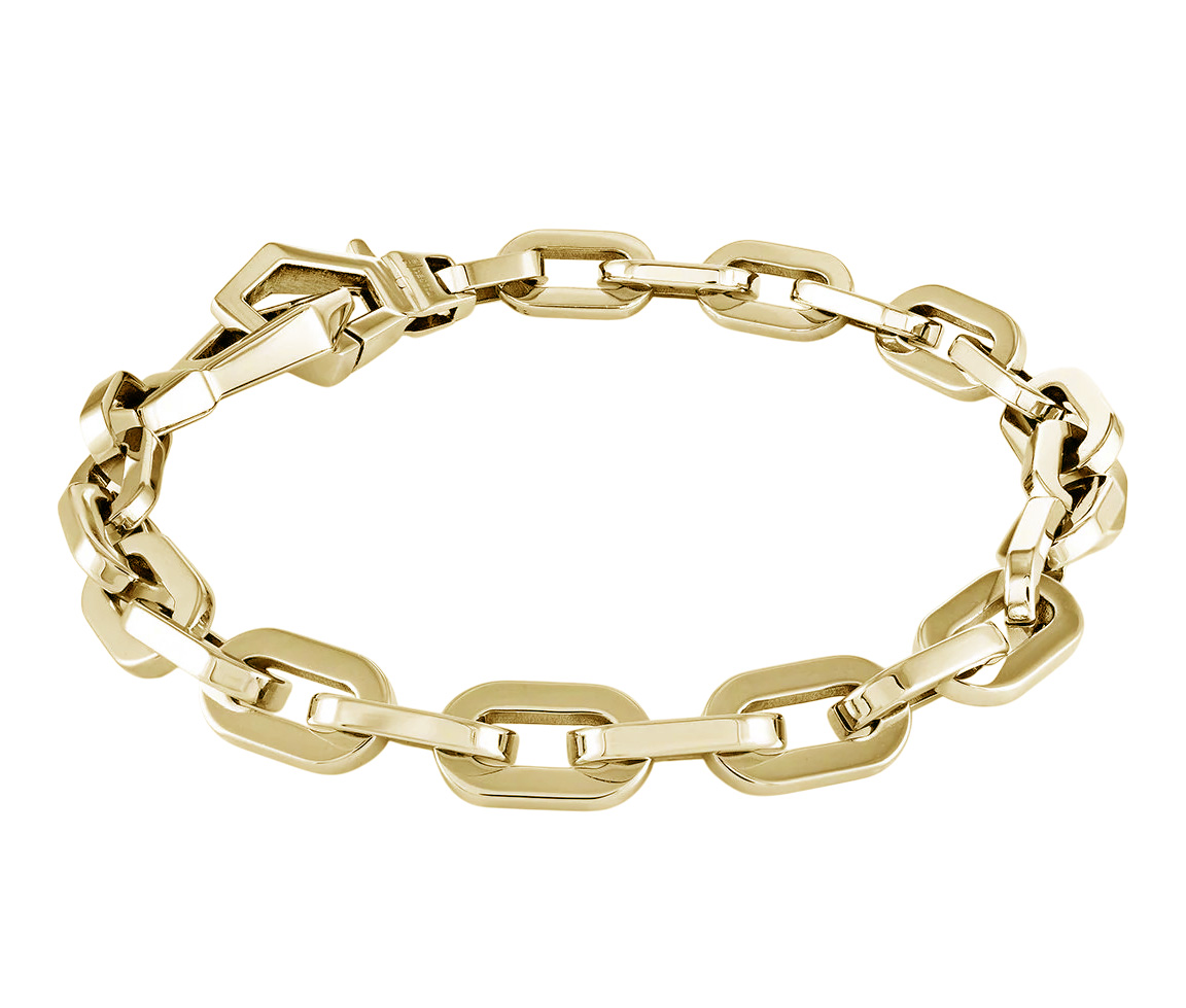 BRACELET EN ACIER/PVD OR À MAILLE ROLO - IG SMB722/8.5 - ITALGEM BRACELET EN ACIER/PVD OR À MAILLE ROLO - IG SMB722/8.5 - ITALGEM