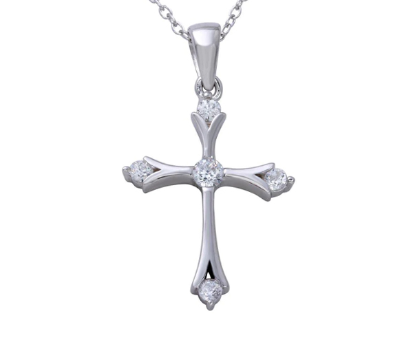 PENDENTIF CROIX EN ARGENT RHODIÉ SERTI DE CUBIQUES ZIRCONIAS - SP STP01645 - BIJOUX D'IMPORTATION PENDENTIF CROIX EN ARGENT RHODIÉ SERTI DE CUBIQUES ZIRCONIAS - SP STP01645 - BIJOUX D'IMPORTATION