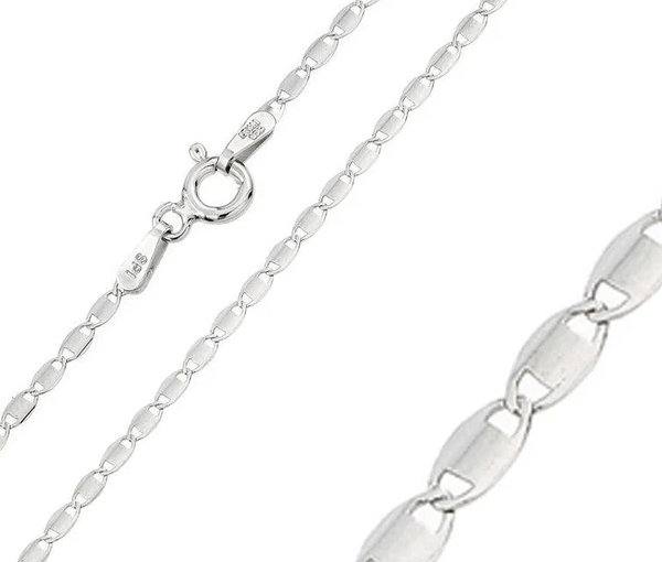 CHAINNE MAILLE CONFETTI EN ARGENT RHODIÉ - SP CH118RH18 - BIJOUX D'IMPORTATION CHAINNE MAILLE CONFETTI EN ARGENT RHODIÉ - SP CH118RH18 - BIJOUX D'IMPORTATION