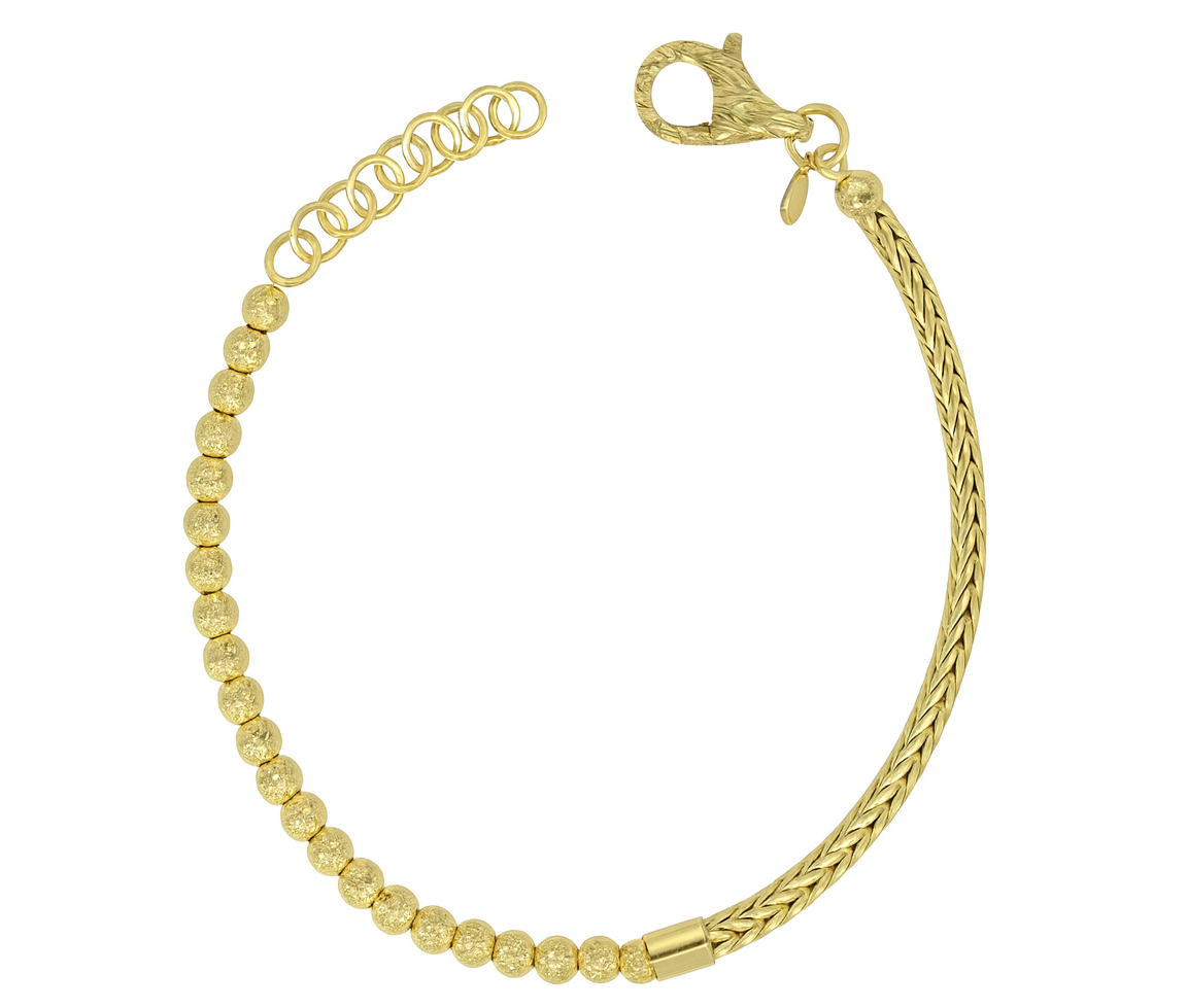 BRACELET EN ARGENT/PVD OR MOITIÉ/MOITIÉ - MB BRA50 - BIJOUX D'IMPORTATION BRACELET EN ARGENT/PVD OR MOITIÉ/MOITIÉ - MB BRA50 - BIJOUX D'IMPORTATION