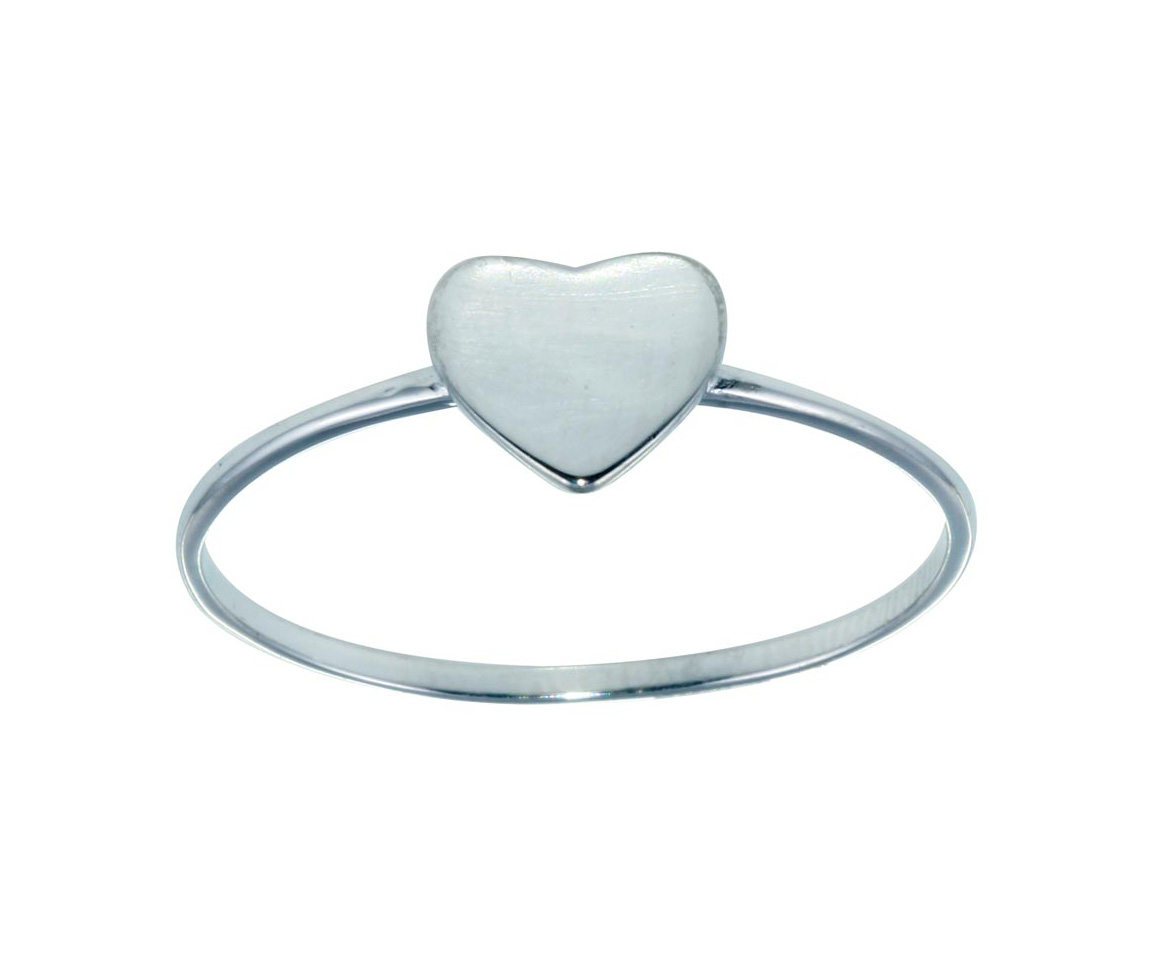 BAGUE COEUR EN ARGENT RHODIÉ - SP STR01121 - BIJOUX D'IMPORTATION BAGUE COEUR EN ARGENT RHODIÉ - SP STR01121 - BIJOUX D'IMPORTATION