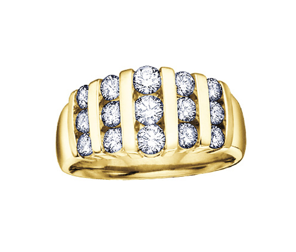 BAGUE EN OR 14K SERTIE DE DIAMANTS - CR DX317Y75 - BIJOUX CANADIEN BAGUE EN OR 14K SERTIE DE DIAMANTS - CR DX317Y75 - BIJOUX CANADIEN