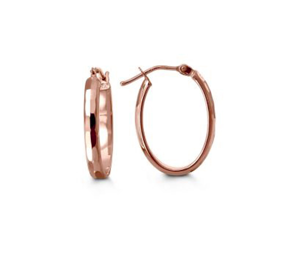 BOUCLES ANNEAUX OVALES EN OR 10K TAILLÉES DIAMANT - SY 1022C - BIJOUX D'IMPORTATION BOUCLES ANNEAUX OVALES EN OR 10K TAILLÉES DIAMANT - SY 1022C - BIJOUX D'IMPORTATION