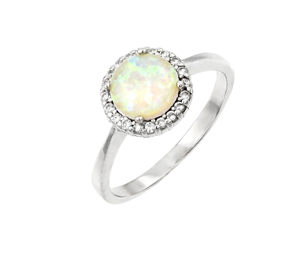 BAGUE EN ARGENT RHODIÉ SERTIE D'UNE OPALE SYNTHÉTIQUE ET DE CUBIQUES ZIRCONIAS - SP STR00990 - BIJOUX D'IMPORTATION BAGUE EN ARGENT RHODIÉ SERTIE D'UNE OPALE SYNTHÉTIQUE ET DE CUBIQUES ZIRCONIAS - SP STR00990 - BIJOUX D'IMPORTATION