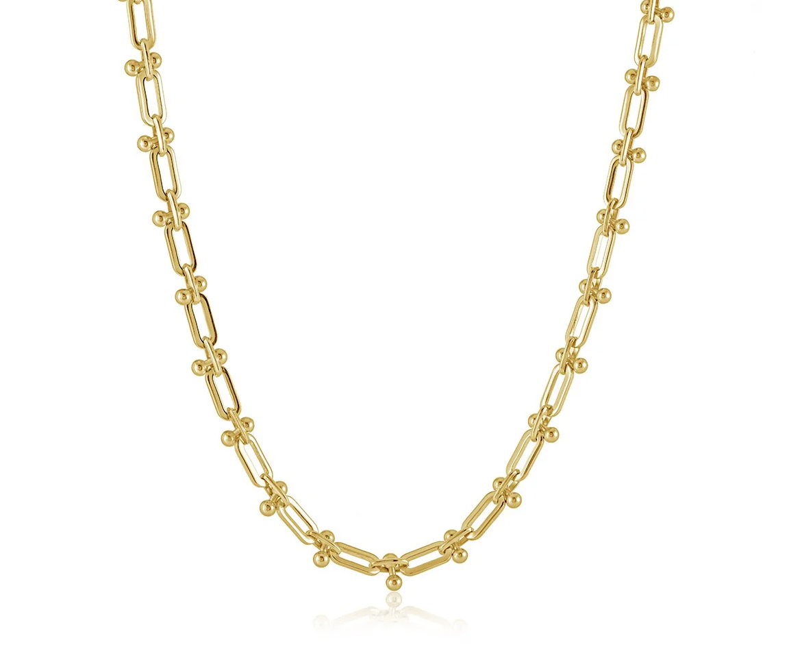 CHAINE EN ACIER/PVD OR À MAILLE EN U - IG SWN106 - VELORIA CHAINE EN ACIER/PVD OR À MAILLE EN U - IG SWN106 - VELORIA