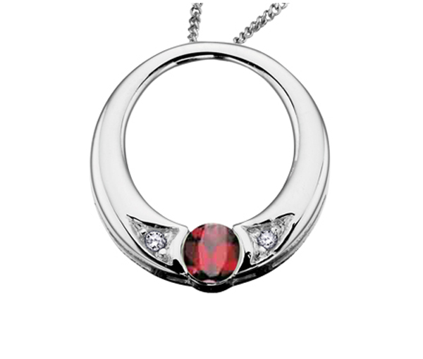 PENDENTIF EN OR 10K BLANC SERTI D'UNE PIERRE DE NAISSANCE ET DE DIAMANTS - CR DX396WRU - BIJOUX CANADIEN PENDENTIF EN OR 10K BLANC SERTI D'UNE PIERRE DE NAISSANCE ET DE DIAMANTS - CR DX396WRU - BIJOUX CANADIEN