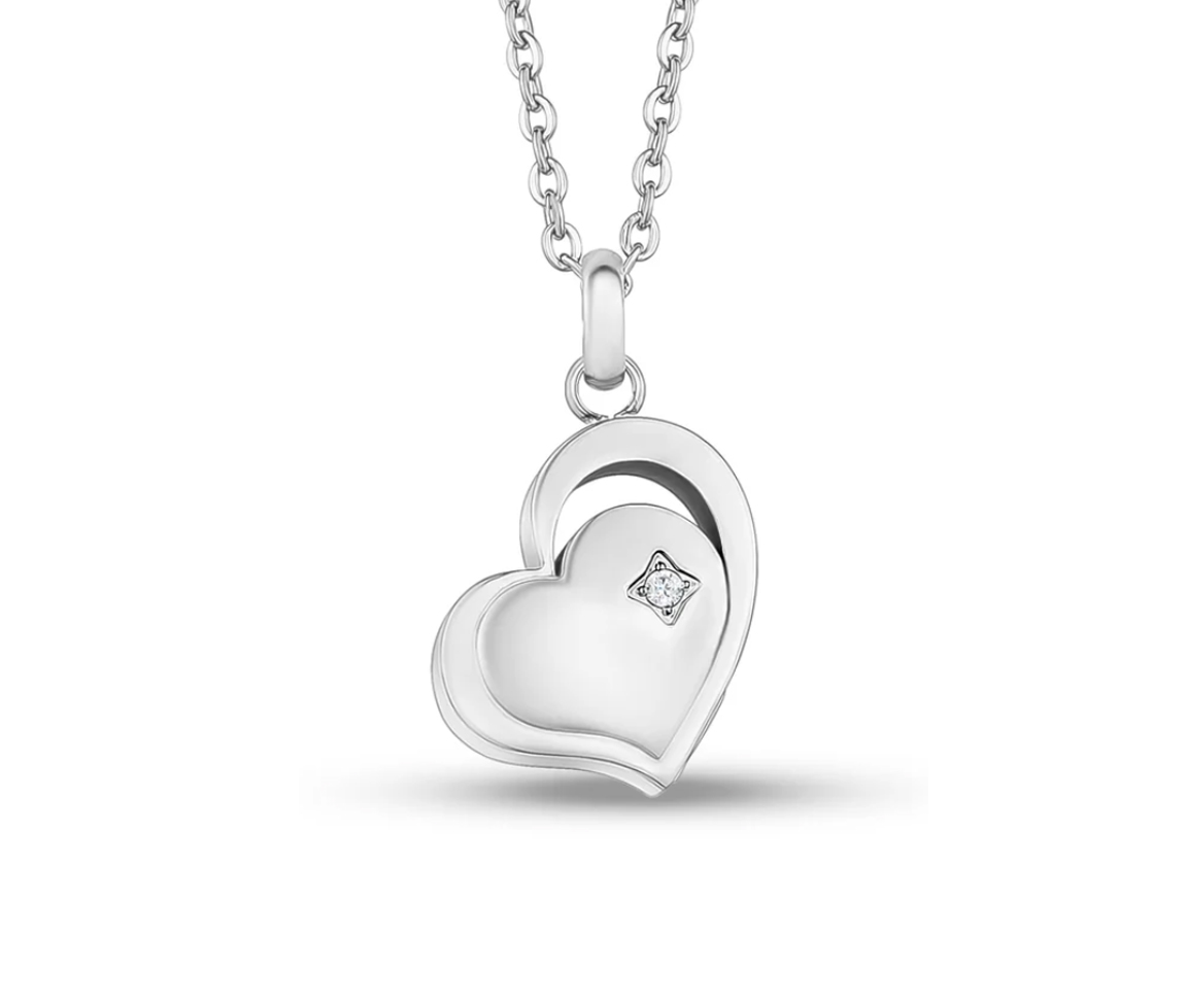 PENDENTIF URNE EN FORME DE COEUR EN ACIER SERTI D'UN CUBIQUE ZIRCONIA - AZ ASP131W - AREZZO PENDENTIF URNE EN FORME DE COEUR EN ACIER SERTI D'UN CUBIQUE ZIRCONIA - AZ ASP131W - AREZZO