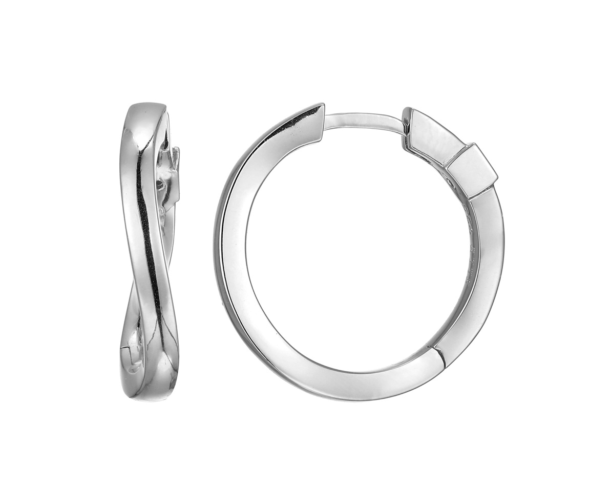 BOUCLES ELLE HUGGIES EN ARGENT RHODIÉ - PJ R2LCQHA027 - ELLE BOUCLES ELLE HUGGIES EN ARGENT RHODIÉ - PJ R2LCQHA027 - ELLE