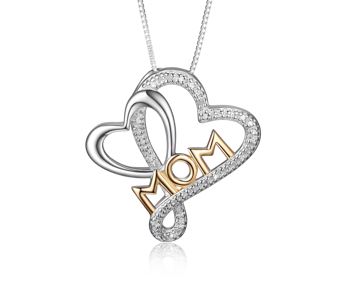 JOLI PENDENTIF DOUBLE COEUR/MOM EN ARGENT RHODIÉ/PVD OR SERTI DE CUBIQUES ZIRCONIAS - PJ R3AE9K35FV - REIGN JOLI PENDENTIF DOUBLE COEUR/MOM EN ARGENT RHODIÉ/PVD OR SERTI DE CUBIQUES ZIRCONIAS - PJ R3AE9K35FV - REIGN