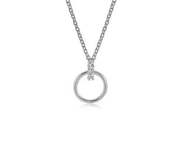 PENDENTIF EN ACIER CERCLE AJOURÉ + BAR SERTI DE CUBIQUES ZIRCONIAS ET SA CHAINE - IG SWP90 - ITALGEM PENDENTIF EN ACIER CERCLE AJOURÉ + BAR SERTI DE CUBIQUES ZIRCONIAS ET SA CHAINE - IG SWP90 - ITALGEM