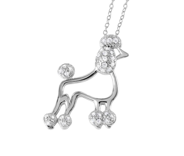 PENDENTIF CANICHE EN ARGENT RHODIÉ SERTI DE CUBIQUES ZIRCONIAS - SP BGP01036 - BIJOUX D'IMPORTATION PENDENTIF CANICHE EN ARGENT RHODIÉ SERTI DE CUBIQUES ZIRCONIAS - SP BGP01036 - BIJOUX D'IMPORTATION