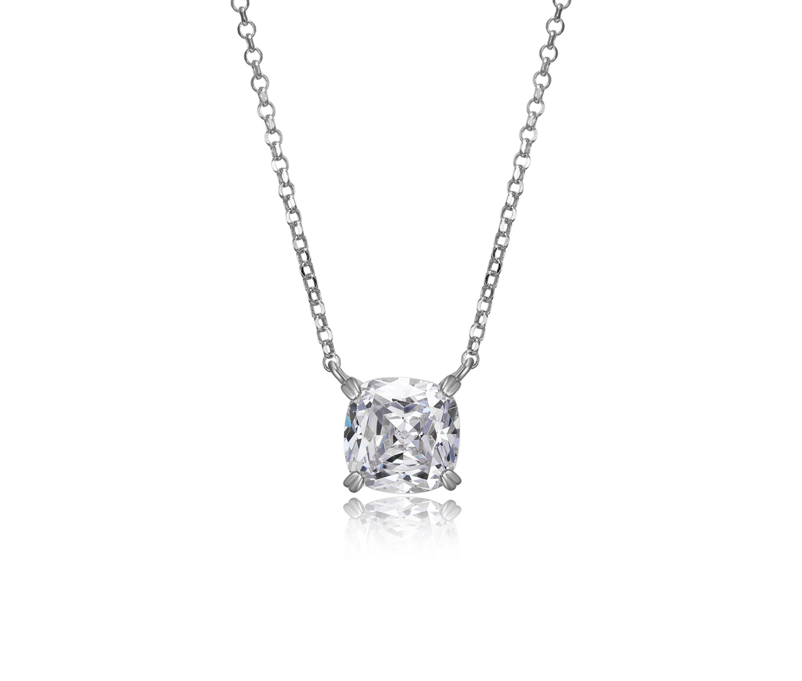 COLLIER EN ARGENT RHODIÉ SERTI D'UN CUBIQUE ZIRCONIA - PJ R0LBF90046 - ELLE COLLIER EN ARGENT RHODIÉ SERTI D'UN CUBIQUE ZIRCONIA - PJ R0LBF90046 - ELLE