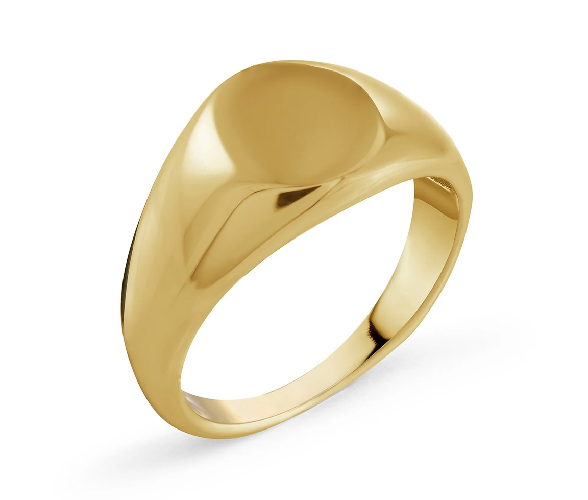 BAGUE CHEVALIÈRE RONDE EN ACIER/PVD OR - IG SWR29/4 - ITALGEM BAGUE CHEVALIÈRE RONDE EN ACIER/PVD OR - IG SWR29/4 - ITALGEM