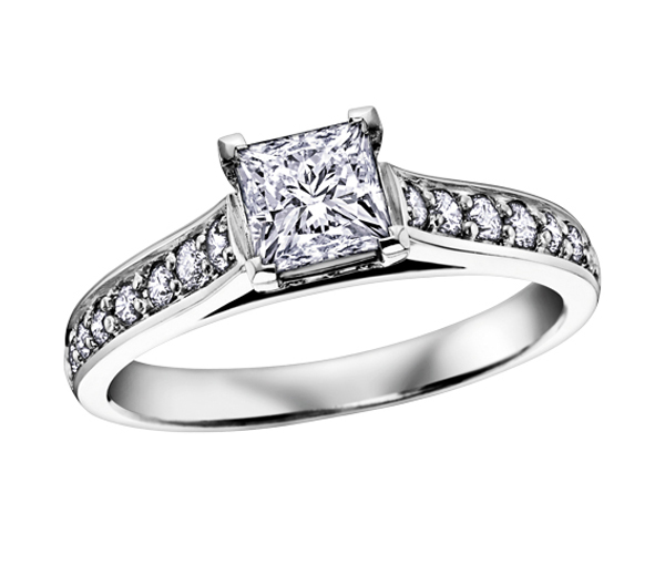 BAGUE EN OR BLANC SERTIE DE DIAMANTS - CR DX430W60 - BIJOUX CANADIEN BAGUE EN OR BLANC SERTIE DE DIAMANTS - CR DX430W60 - BIJOUX CANADIEN