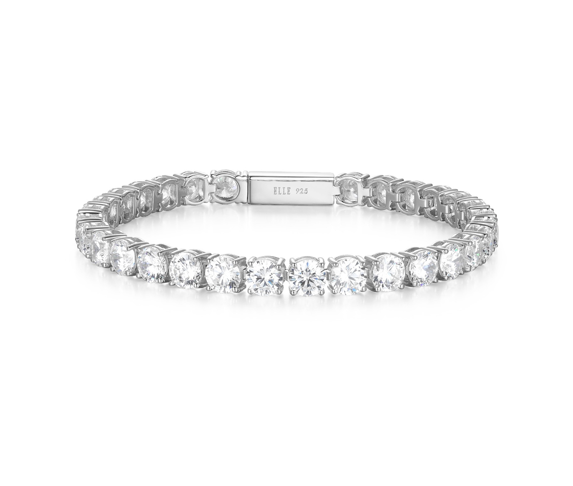 BRACELET TENNIS EN ARGENT RHODIÉ SERTI DE CUBIQUES ZIRCONIAS - PJ R1LAPJ0091 - ELLE BRACELET TENNIS EN ARGENT RHODIÉ SERTI DE CUBIQUES ZIRCONIAS - PJ R1LAPJ0091 - ELLE