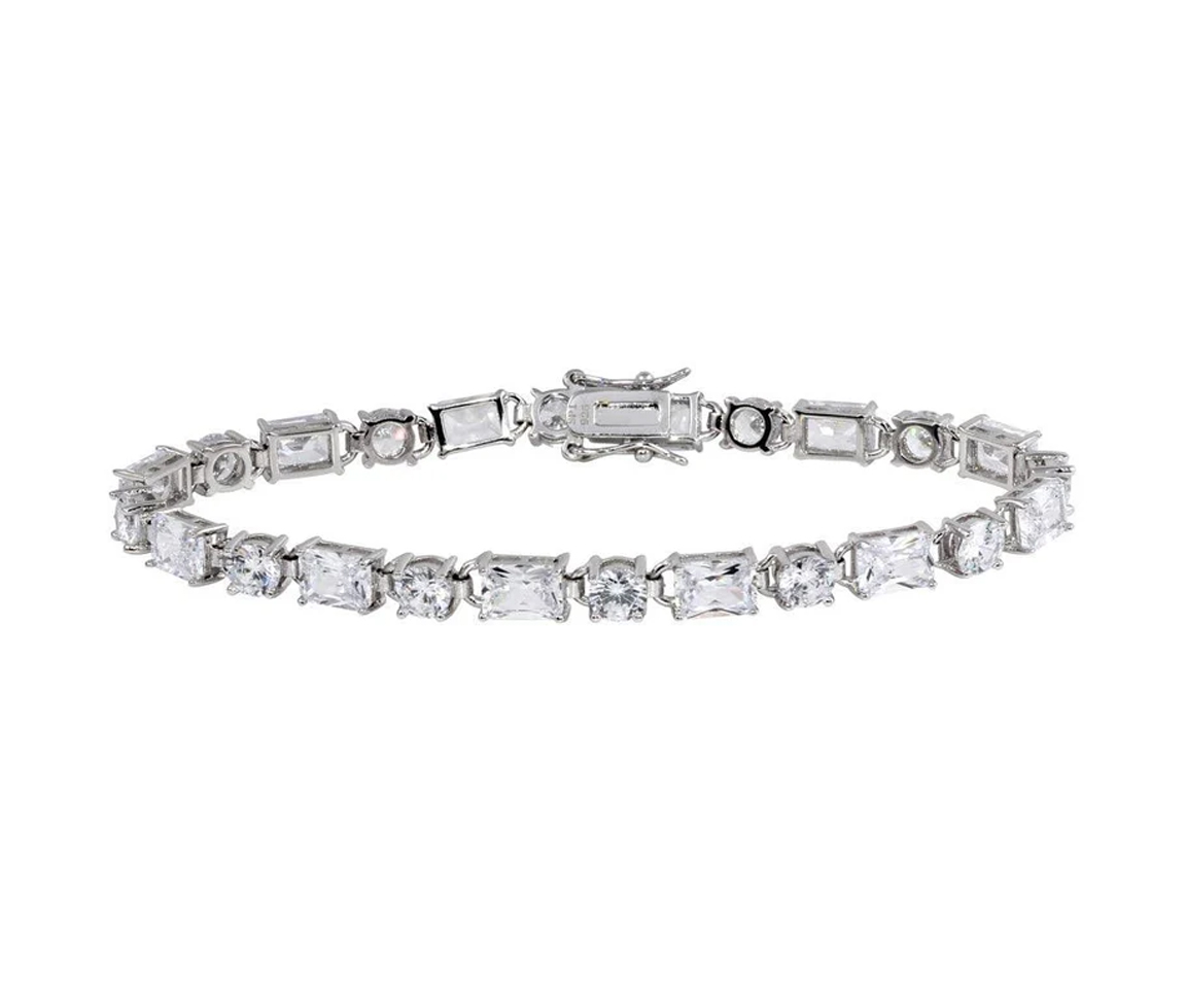BRACELET TENNIS EN ARGENT RHODIÉ SERTI DE CUBIQUES ZIRCONIAS - SP STB00559 - BIJOUX D'IMPORTATION BRACELET TENNIS EN ARGENT RHODIÉ SERTI DE CUBIQUES ZIRCONIAS - SP STB00559 - BIJOUX D'IMPORTATION