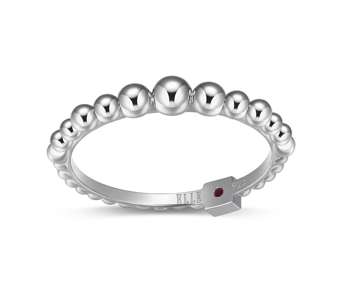 BAGUE À MOTIF BILLES GRADUÉES EN ARGENT RHODIÉ - PJ R4LADAA0AC - ELLE BAGUE À MOTIF BILLES GRADUÉES EN ARGENT RHODIÉ - PJ R4LADAA0AC - ELLE