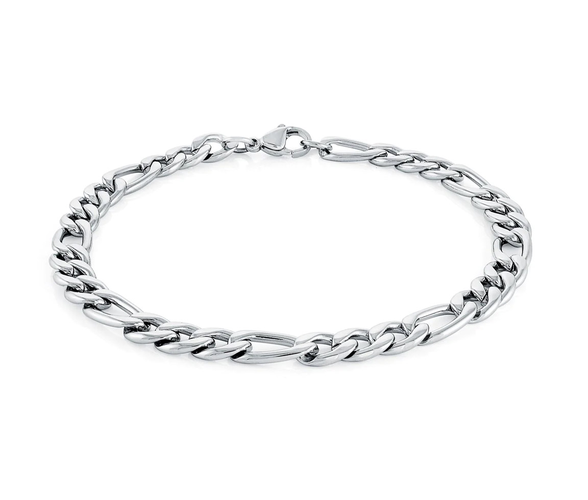 BRACELET EN ACIER À MAILLE FIGARO - IG SMB479/8.5 - ITALGEM BRACELET EN ACIER À MAILLE FIGARO - IG SMB479/8.5 - ITALGEM