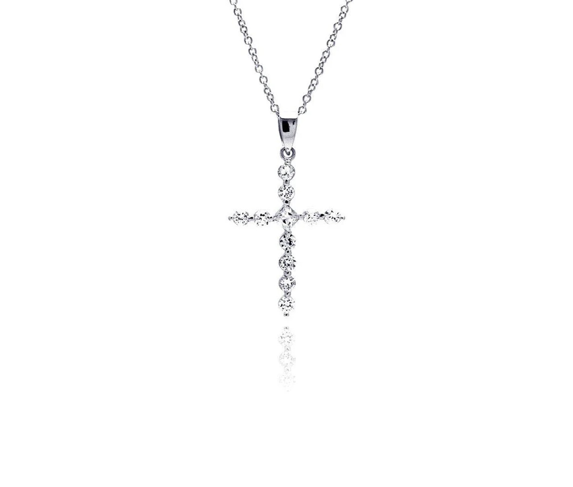 PENDENTIF CROIX EN ARGENT RHODIE SERTI DE CUBIQUES ZIRCONIAS - SP STP00443 - BIJOUX D'IMPORTATION PENDENTIF CROIX EN ARGENT RHODIE SERTI DE CUBIQUES ZIRCONIAS - SP STP00443 - BIJOUX D'IMPORTATION