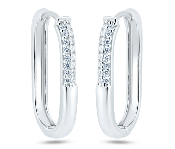 BOUCLES HUGGIES RECTANGLE EN ARGENT RHODIÉ SERTIES DE CUBIQUES ZIRCONIAS - SP GME00124 - BIJOUX D'IMPORTATION BOUCLES HUGGIES RECTANGLE EN ARGENT RHODIÉ SERTIES DE CUBIQUES ZIRCONIAS - SP GME00124 - BIJOUX D'IMPORTATION
