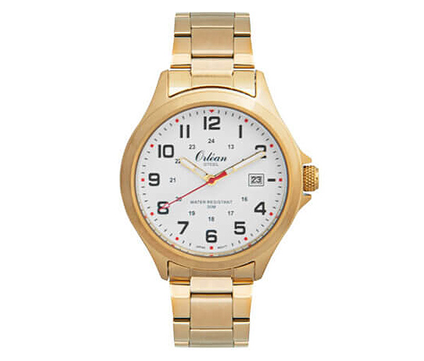 MONTRE POUR HOMME ORLEAN EN ACIER/PVD OR - BA ME3499 - ORLEAN MONTRE POUR HOMME ORLEAN EN ACIER/PVD OR - BA ME3499 - ORLEAN