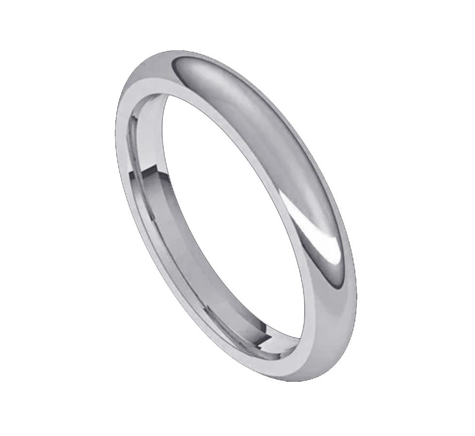 JONC ROND UNI EN OR 10K BLANC JONC ROND UNI EN OR 10K BLANC