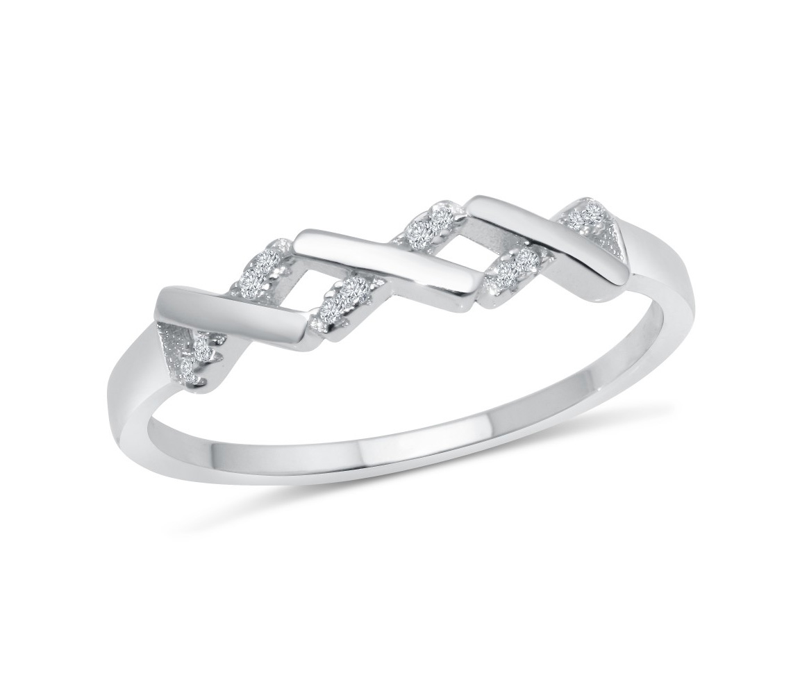 BAGUE ZIGZAG EN ARGENT RHODIÉ - SP BGR01192/6 - BIJOUX D'IMPORTATION BAGUE ZIGZAG EN ARGENT RHODIÉ - SP BGR01192/6 - BIJOUX D'IMPORTATION