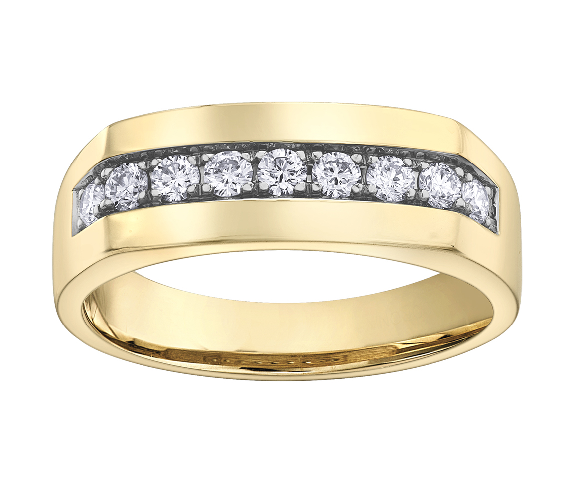 BAGUE EN OR 10K SERTIE DE DIAMANTS - CR DD7274 - BIJOUX CANADIEN BAGUE EN OR 10K SERTIE DE DIAMANTS - CR DD7274 - BIJOUX CANADIEN