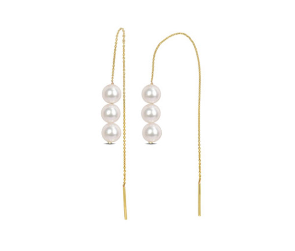BOUCLES EN OR JAUNE STYLE CHAINETTE SERTIES DE PERLES DE CULTURE - DM FC2A5WTVF - PERLE D'IMPORTATION BOUCLES EN OR JAUNE STYLE CHAINETTE SERTIES DE PERLES DE CULTURE - DM FC2A5WTVF - PERLE D'IMPORTATION