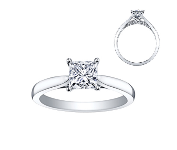 BAGUE EN OR BLANC SERTIE D'UN DIAMANT CANADIEN ET DE DIAMANTS - CR ML330W50 - BIJOUX CANADIEN BAGUE EN OR BLANC SERTIE D'UN DIAMANT CANADIEN ET DE DIAMANTS - CR ML330W50 - BIJOUX CANADIEN