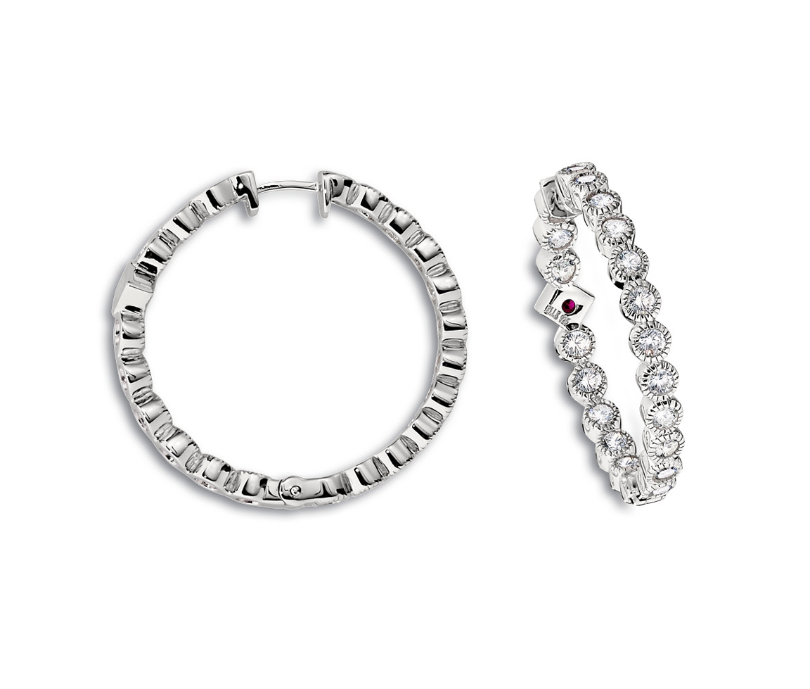 BOUCLES ELLE ANNEAUX SERTIES DE CUBIQUES ZIRCONIAS - PJ R2LBDU0027 - ELLE BOUCLES ELLE ANNEAUX SERTIES DE CUBIQUES ZIRCONIAS - PJ R2LBDU0027 - ELLE