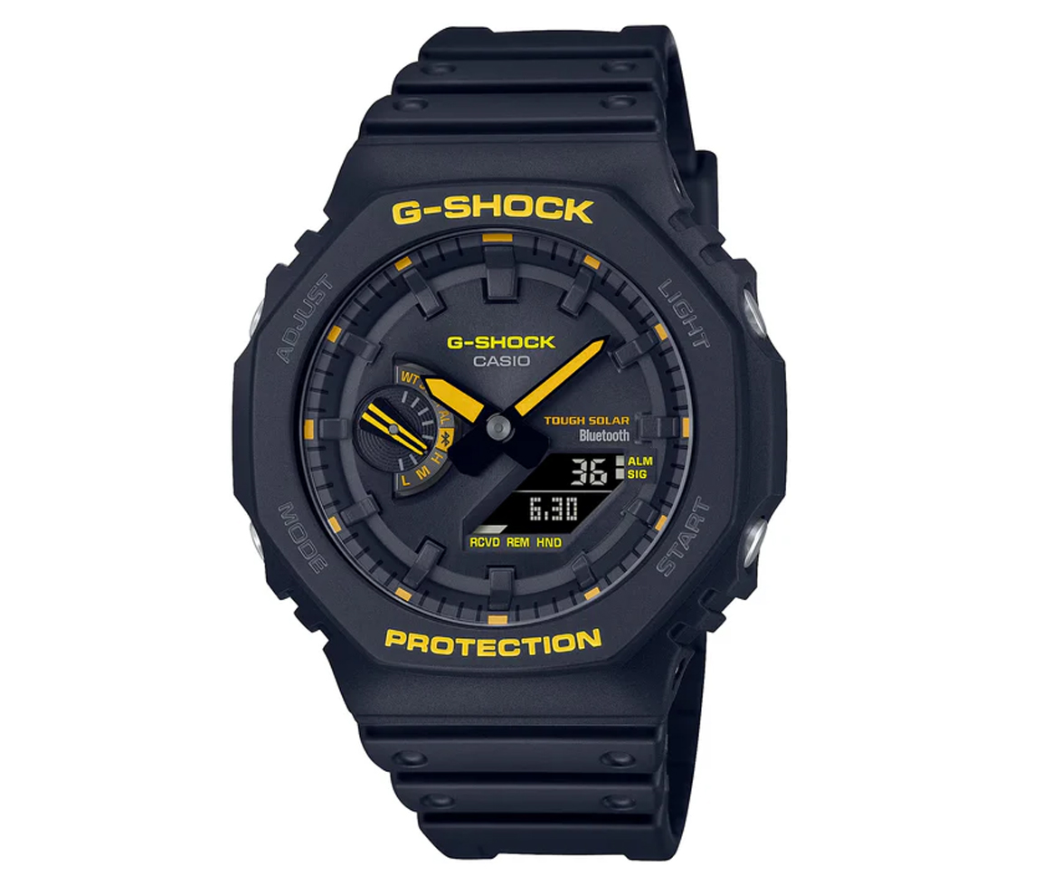 MONTRE CASIO SOLAIRE ANALOGIQUE/NUMÉRIQUE EN RÉSINE/CARBONE - H GAB2100CY-1A - CASIO MONTRE CASIO SOLAIRE ANALOGIQUE/NUMÉRIQUE EN RÉSINE/CARBONE - H GAB2100CY-1A - CASIO