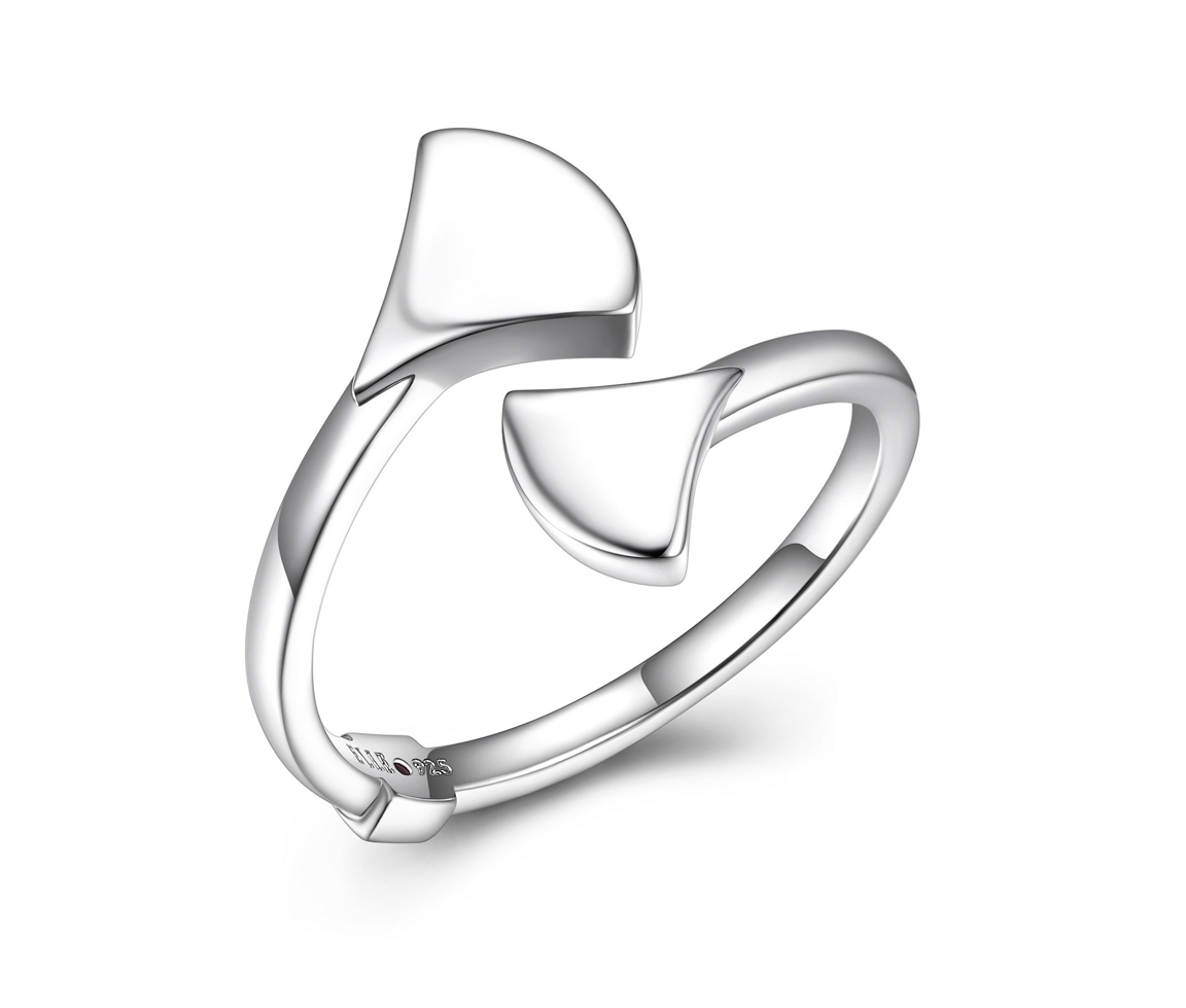 BAGUE À MOTIF ÉVENTAIL EN ARGENT RHODIÉ - PJ R4LAC0A0AC - ELLE BAGUE À MOTIF ÉVENTAIL EN ARGENT RHODIÉ - PJ R4LAC0A0AC - ELLE