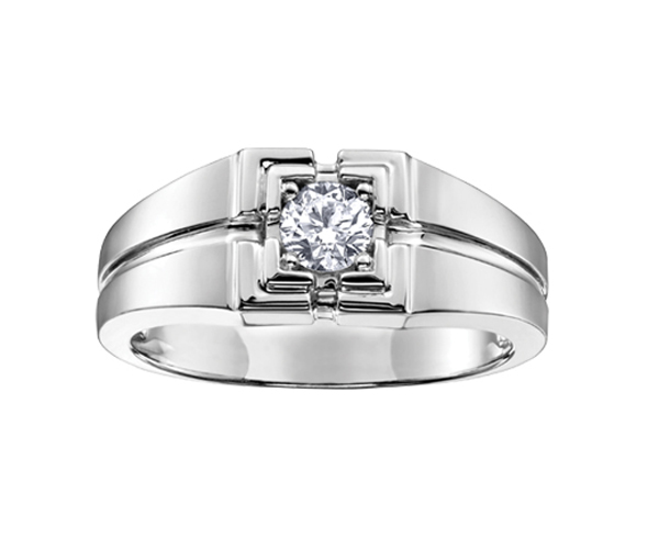 BAGUE EN OR BLANC SERTIE D'UN DIAMANT CANADIEN - CR AM203 - DIAMANT CANADIEN BAGUE EN OR BLANC SERTIE D'UN DIAMANT CANADIEN - CR AM203 - DIAMANT CANADIEN